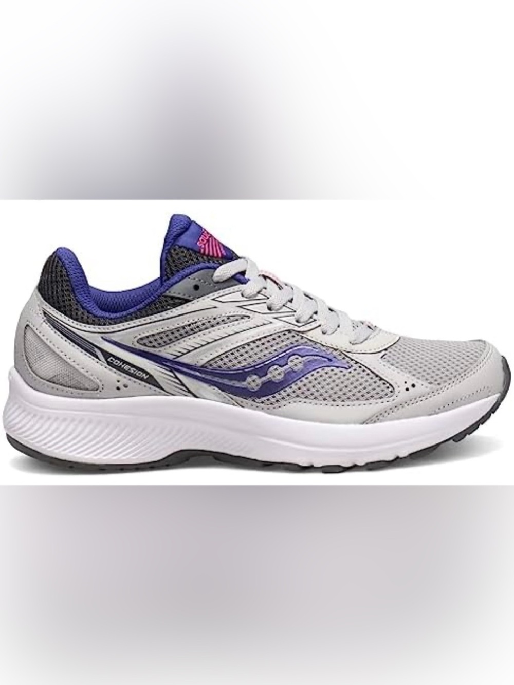Saucony Women’s Gray and Purple Running Sneakers Size 8.5